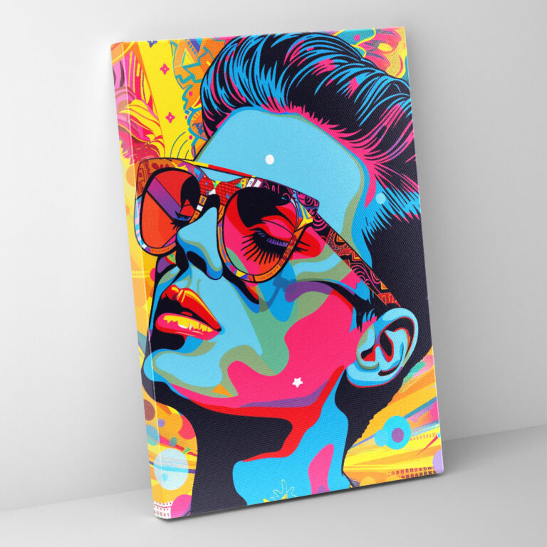 Popart Style Pop Culture Icons Canvas Print - Popart, Popart Style, Home Decoration, Canvas Wall Art