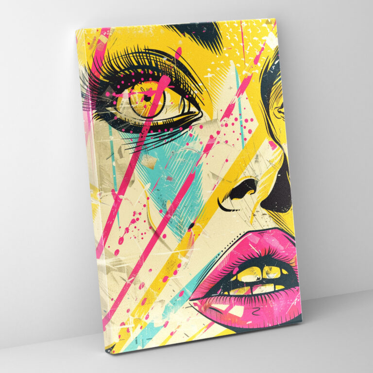 Popart Style Comic Book Graphics Wall Art - Popart, Wall Decoration, Wall Art, Canvas
