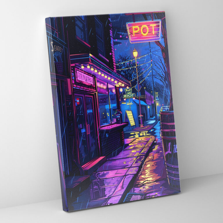 Neon Popart Style Canvas Print - Popart, Canvas Print, Home Decoration, Wall Art