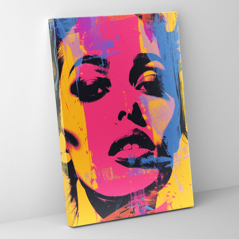 Andy Warhol Inspired Popart Style Wall Decoration - Popart, Canvas Print, Popart Style, Wall Decoration