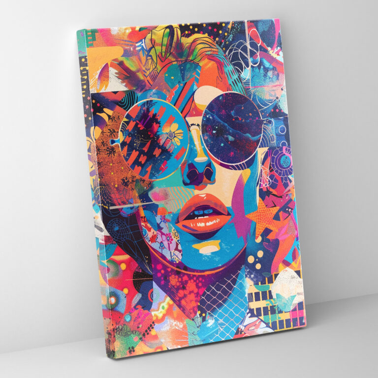 Psychedelic Popart Style Canvas Print - Popart, Canvas, Home Decoration, Canvas Print