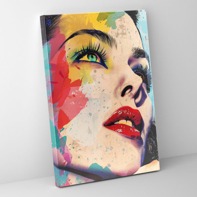 Famous Celebrity Portrait Popart Style Wall Art - Popart, Wall Art, Popart Style, Canvas Wall Art