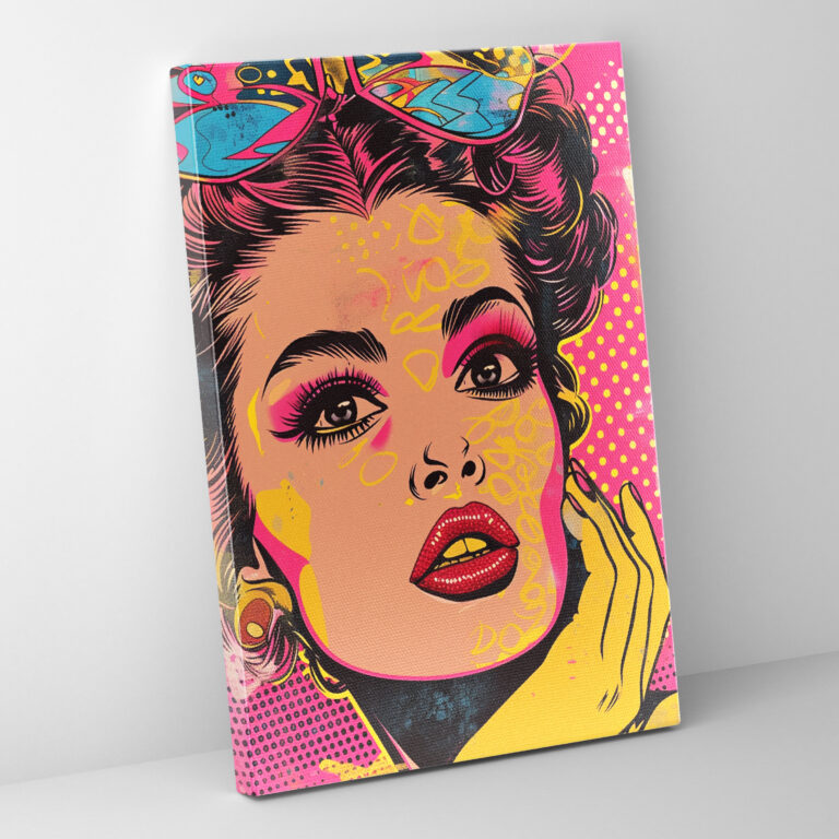 Retro Popart Style Wall Decoration - Popart, Retro, Canvas, Home Decoration