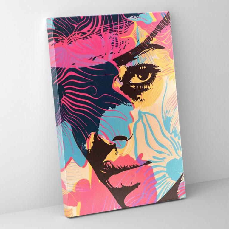 Warhol Popart Style Canvas Print - Popart, Vibrant Colors, Warhol, Canvas