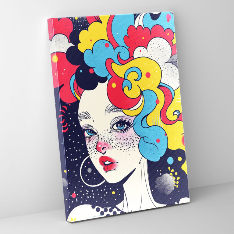Whimsical Popart Style Wall Art - Popart, Wall Decoration, Illustrations, Popart Style