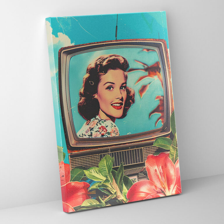 Retro Ads Popart Style Wall Decoration - Popart, Canvas, Nostalgic, Charming