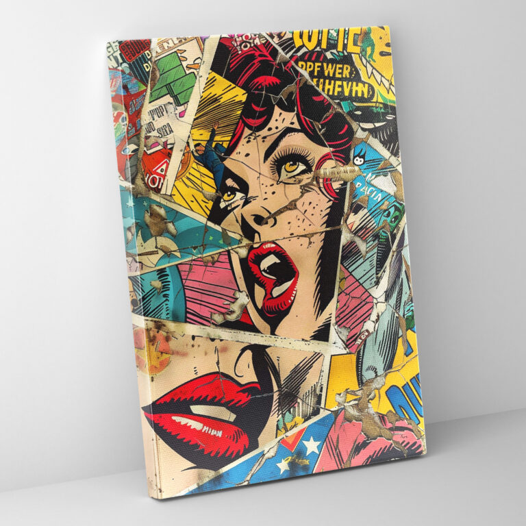 Popart Style Canvas Print - Popart, Wall Art, Wall Decoration, Canvas