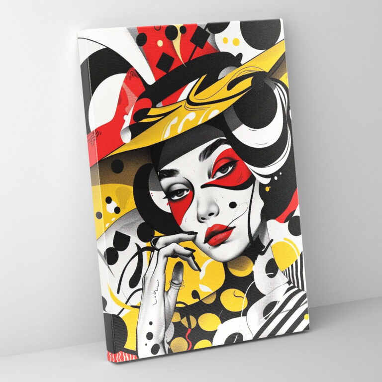 Popart Style Cartoon Characters Wall Art - Popart, Canvas Wall Art, Popart Style, Playful Patterns
