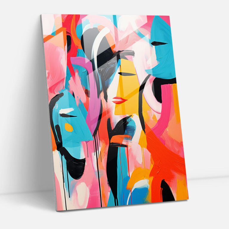 Pablo Picasso Style Glass Print - Pablo Picasso, Pablo Picasso Style, Modern Art, Wall Decoration