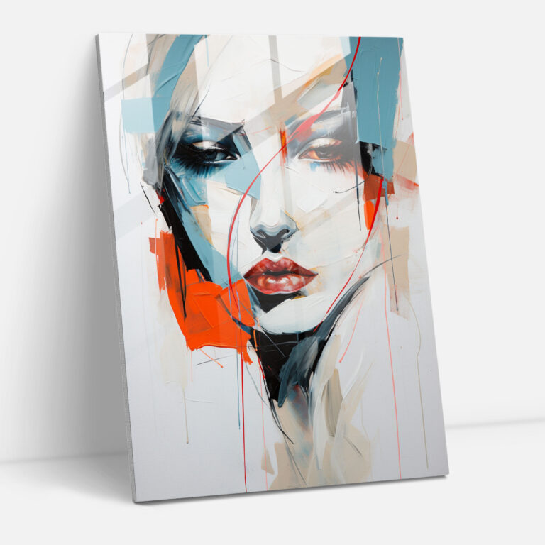 Pablo Picasso Style Glass Art - Pablo Picasso, Glass Print, Modern Art, Expressive Lines
