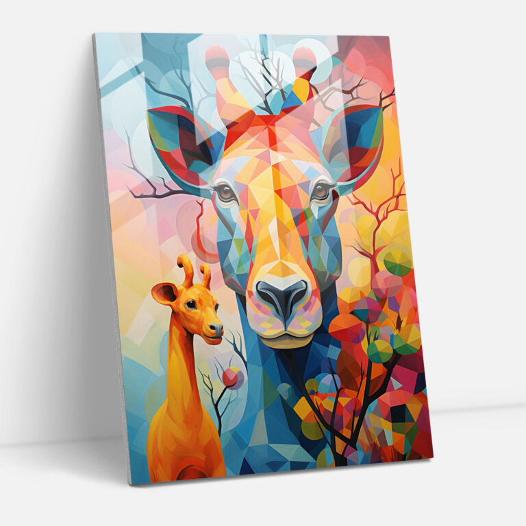 Pablo Picasso Style Glass Print - Pablo Picasso, Home Decoration, Glass Art, Glass Wall Art
