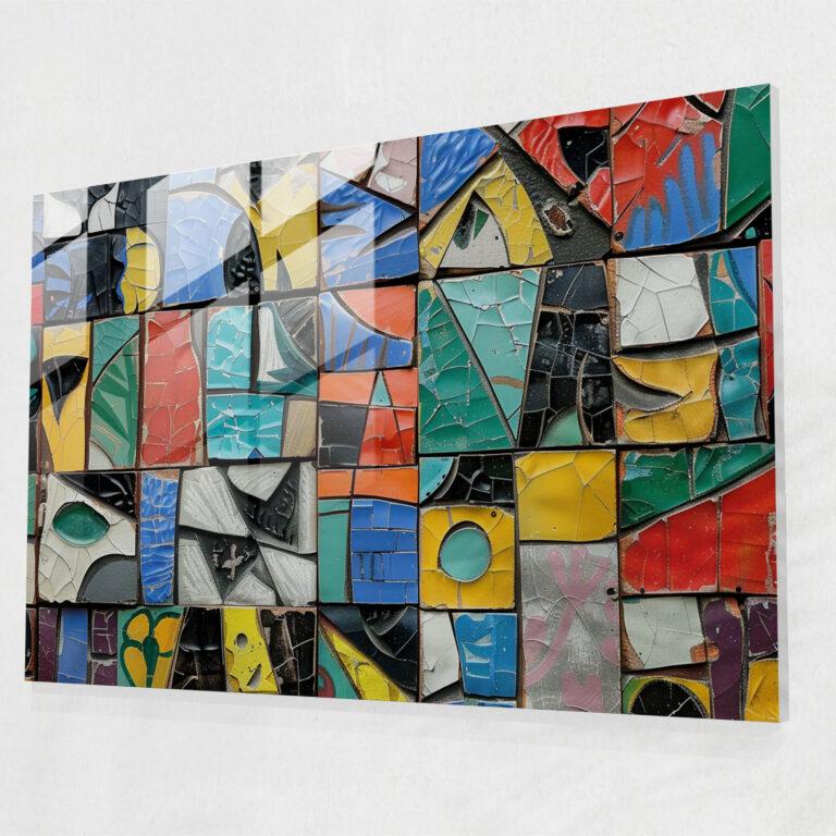 Pablo Picasso Modern Art - Colorful Mosaic - Pablo Picasso, Pablo Picasso, Modern Art, Colorful Mosaic