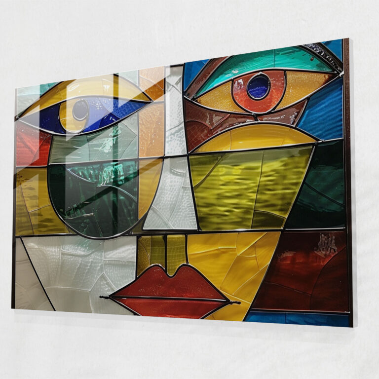 Cubist Pablo Picasso Glass Wall Art - Pablo Picasso, Pablo Picasso, Glass Wall Art, Wall Decoration