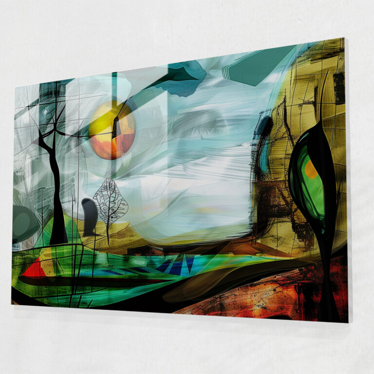 Pablo Picasso Glass Print Home Decoration - Pablo Picasso, Pablo Picasso, Home Decoration, Landscape