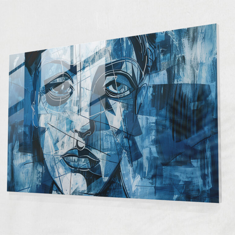 Pablo Picasso Glass Print Home Decoration - Pablo Picasso, Distorted Features, Glass Print, Home Decoration