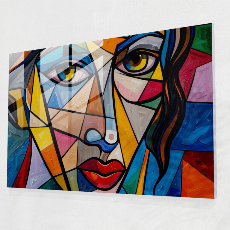 Pablo Picasso Glass Wall Art - Cubist Portrait - Pablo Picasso, Glass Wall Art, Wall Decoration, Pablo Picasso