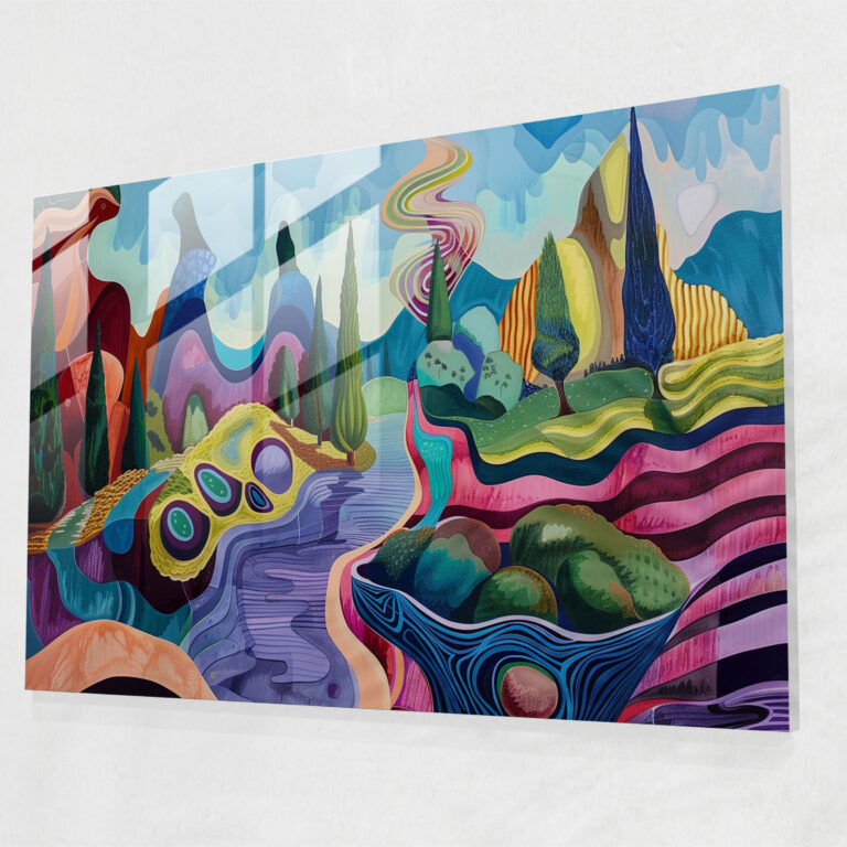 Pablo Picasso Glass Art - Surrealistic Landscape - Pablo Picasso, Glass Art, Surrealism, Modern Art