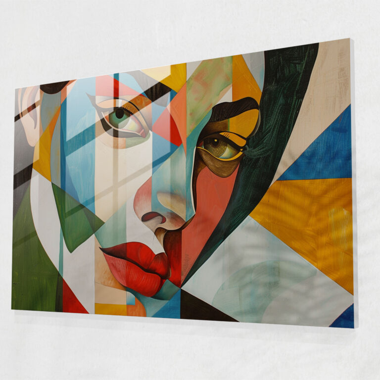 Pablo Picasso Glass Wall Art - Cubist Woman Portrait - Pablo Picasso, Cubism, Pablo Picasso, Portrait