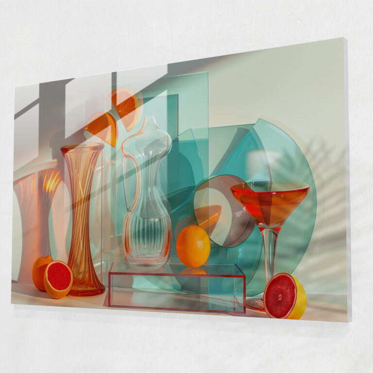 Pablo Picasso Glass Wall Art - Minimalist Abstract Still Life - Pablo Picasso, Glass Wall Art, Minimalist, Abstract Shapes