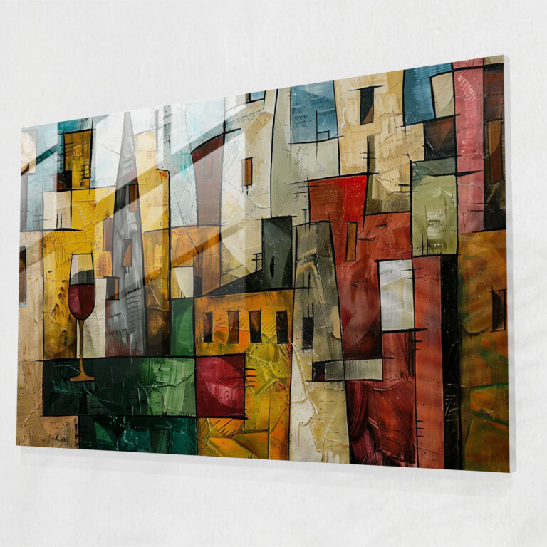 Pablo Picasso Home Decoration - Cubist Architectural Cityscape - Pablo Picasso, Pablo Picasso, Home Decoration, Architectural Elements