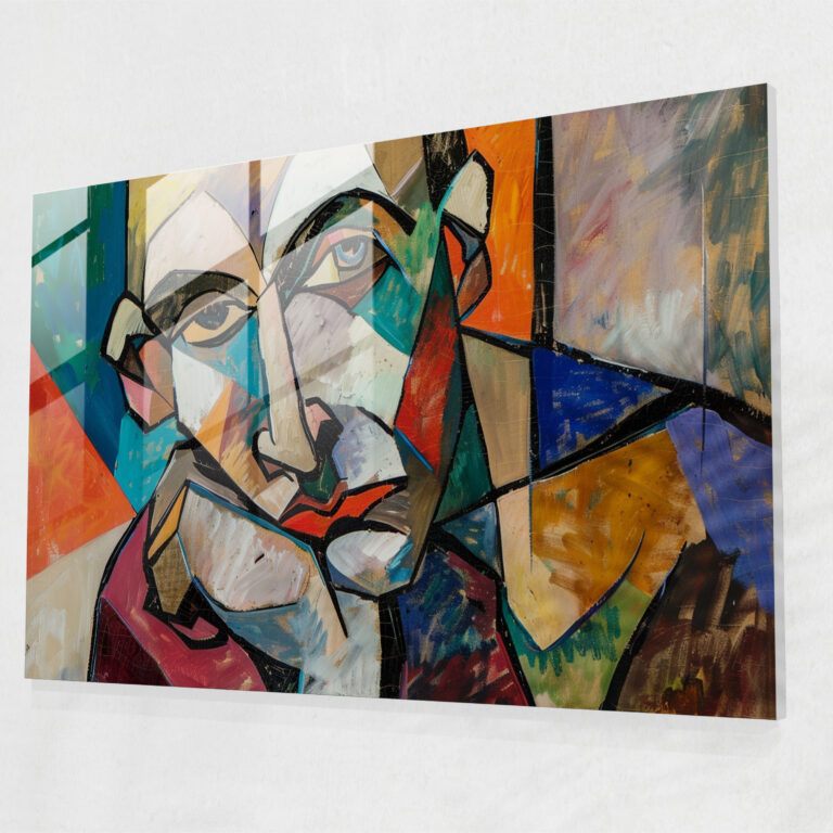 Pablo Picasso Glass Print - Pablo Picasso, Pablo Picasso, Cubist Art, Glass Print