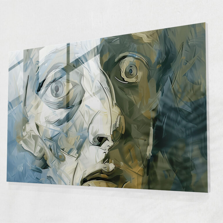 Pablo Picasso Glass Wall Art - Pablo Picasso, Distorted Features, Pablo Picasso, Glass Wall Art