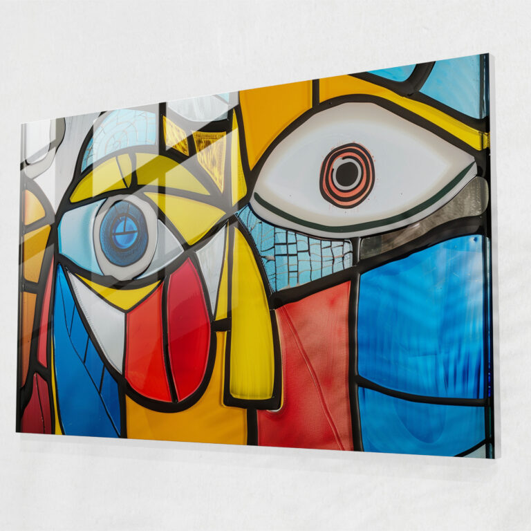 Minimalist Pablo Picasso Glass Art - Pablo Picasso, Pablo Picasso, Glass Art, Glass Print
