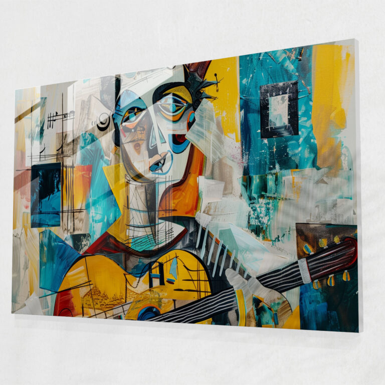 Pablo Picasso Home Decoration: Surreal Musician Portrait - Pablo Picasso, Pablo Picasso, Home Decoration, Musician