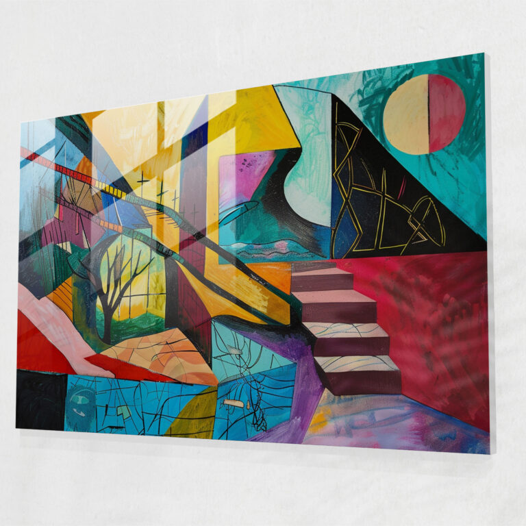 Pablo Picasso Surrealistic Landscape Home Decoration - Pablo Picasso, Modern Art, Home Decoration, Glass Wall Art