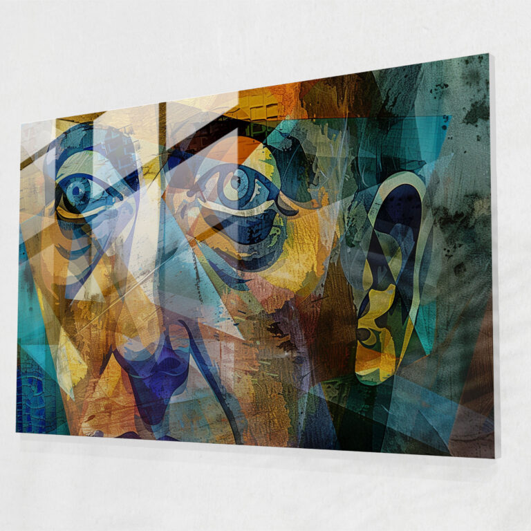 Pablo Picasso Glass Print Home Decoration - Pablo Picasso, Home Decoration, Modern Art, Glass Print