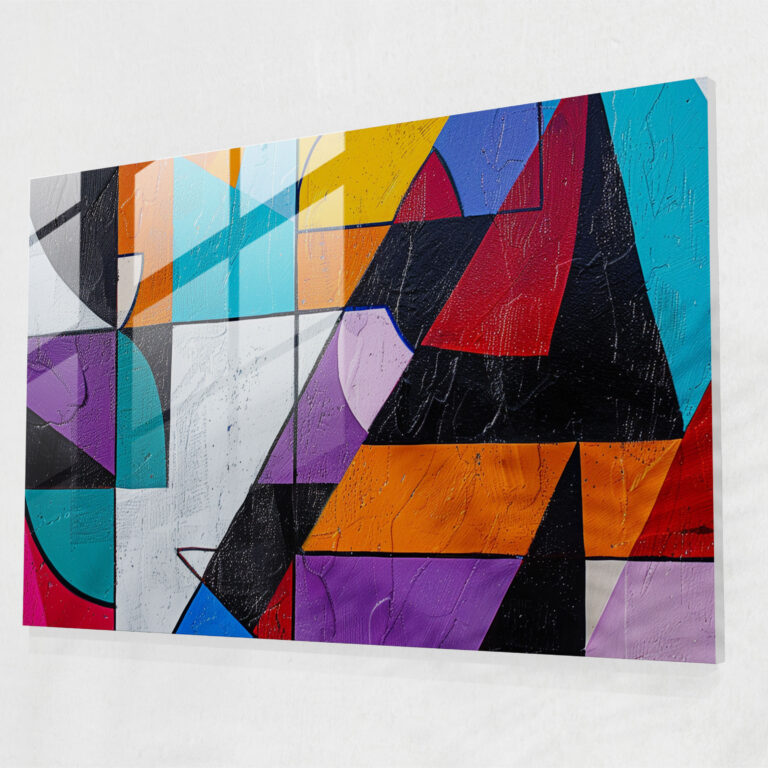 Pablo Picasso Glass Wall Art - Geometric Abstraction - Pablo Picasso, Pablo Picasso, Modern Art, Glass Wall Art