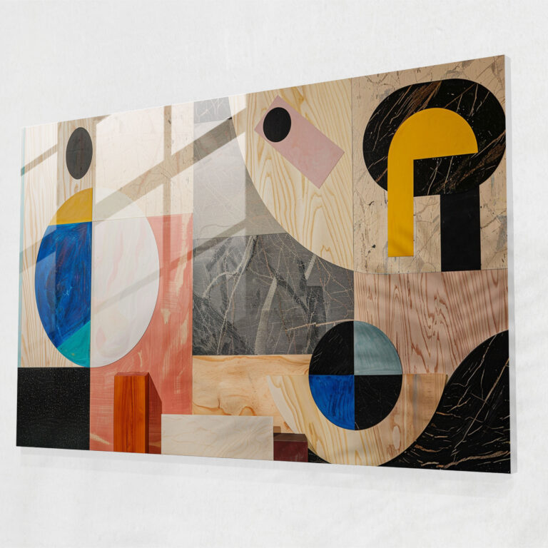 Pablo Picasso Home Decoration - Geometric Patterns - Pablo Picasso, Geometric Art, Home Decoration, Glass Wall Art