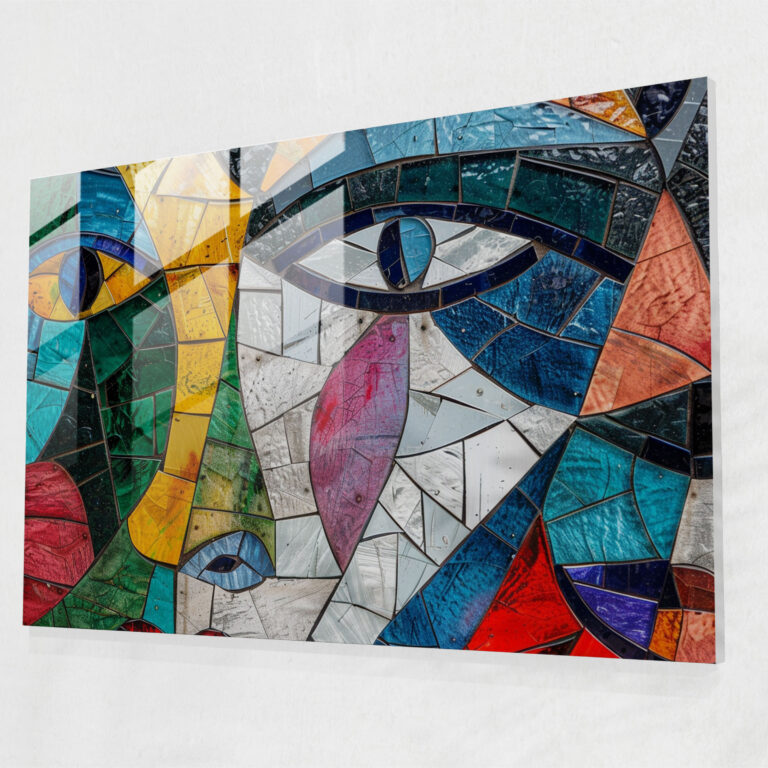 Pablo Picasso Modern Art - Colorful Mosaic - Pablo Picasso, Glass Print, Modern Art, Pablo Picasso