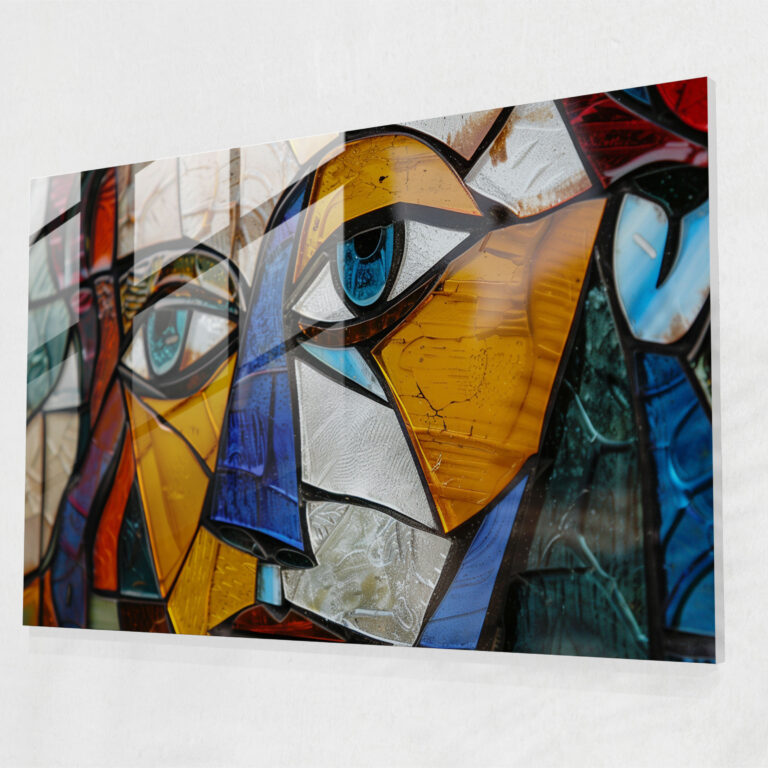 Pablo Picasso Glass Wall Art - Cubist Portrait Of A Woman - Pablo Picasso, Home Decoration, Modern Art, Glass Wall Art