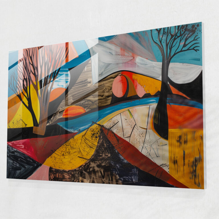 Pablo Picasso Wall Decoration - Surreal Abstract Landscape - Pablo Picasso, Glass Print, Modern Art, Glass Art