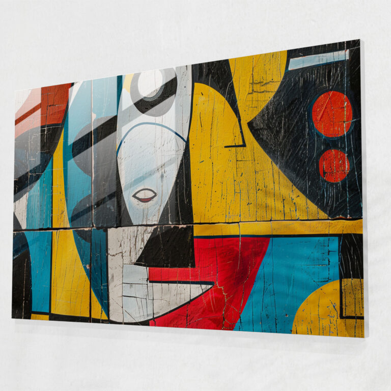 Pablo Picasso Modern Art - Abstract Composition - Pablo Picasso, Modern Art, Glass Art, Home Decoration