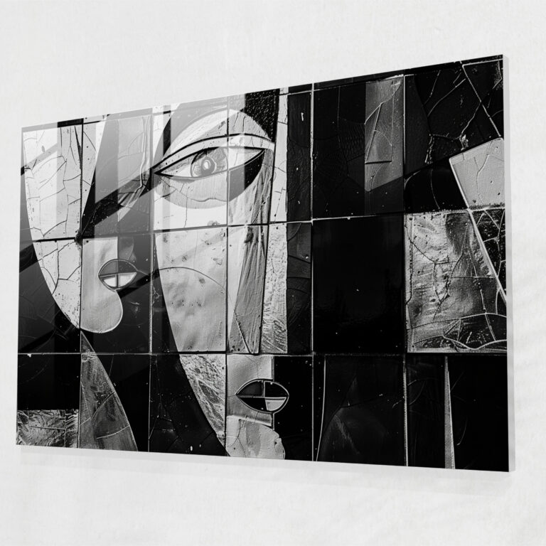 Pablo Picasso Glass Wall Art Wall Decoration - Pablo Picasso, Pablo Picasso, Black And White, Wall Decoration