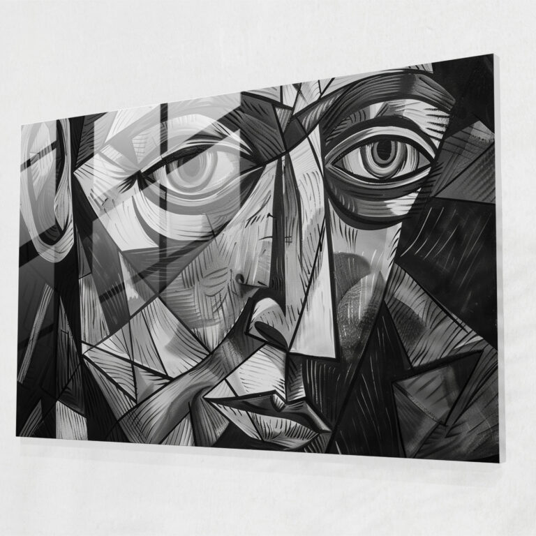 Pablo Picasso Glass Wall Art - Cubist Portrait - Pablo Picasso, Wall Decoration, Glass Wall Art, Pablo Picasso