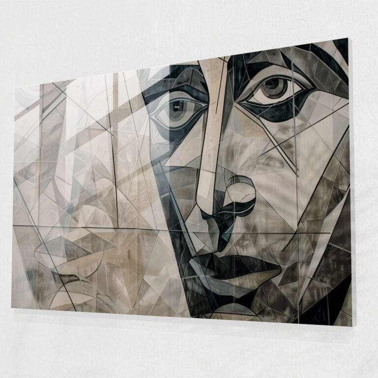Pablo Picasso Glass Wall Art - Cubist Portrait - Pablo Picasso, Glass Print, Home Decoration, Modern Art