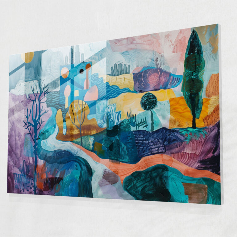 Pablo Picasso Home Decoration - Surreal Landscape - Pablo Picasso, Glass Art, Modern Art, Glass Wall Art