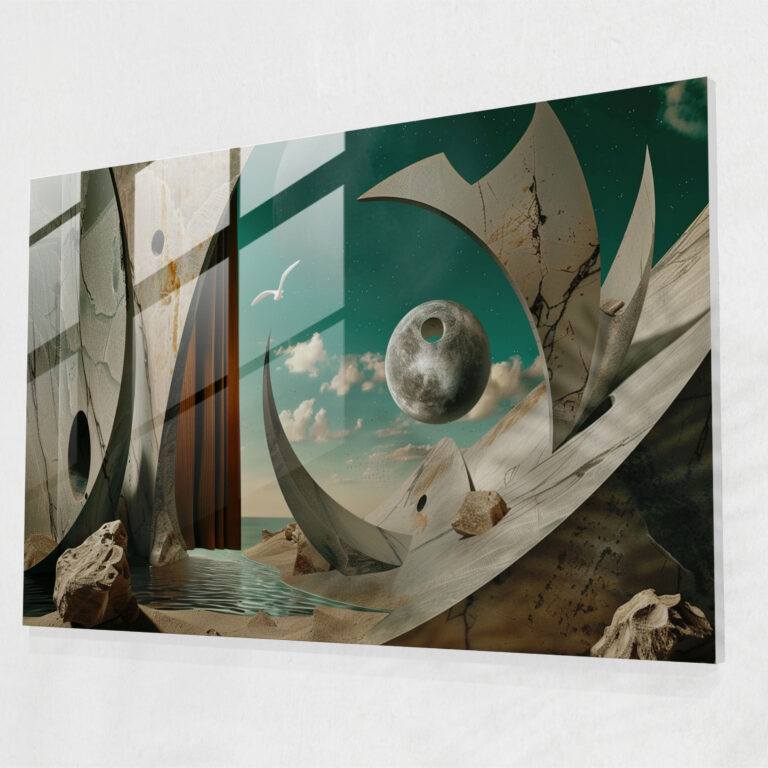 Pablo Picasso Home Decoration - Surreal Scene - Pablo Picasso, Home Decoration, Glass Print, Dreamlike