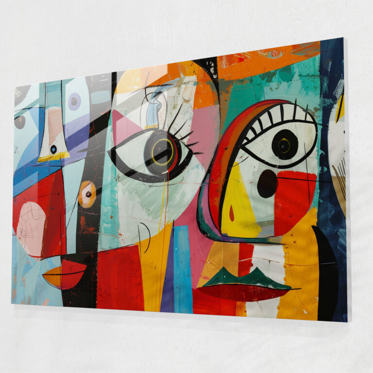 Pablo Picasso Glass Wall Art - Playful Shapes - Pablo Picasso, Design, Pablo Picasso, Playful