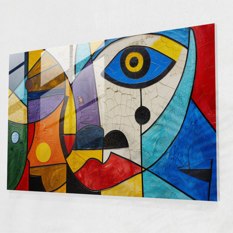 Pablo Picasso Glass Print - Pablo Picasso, Wall Decoration, Home Decoration, Glass Art