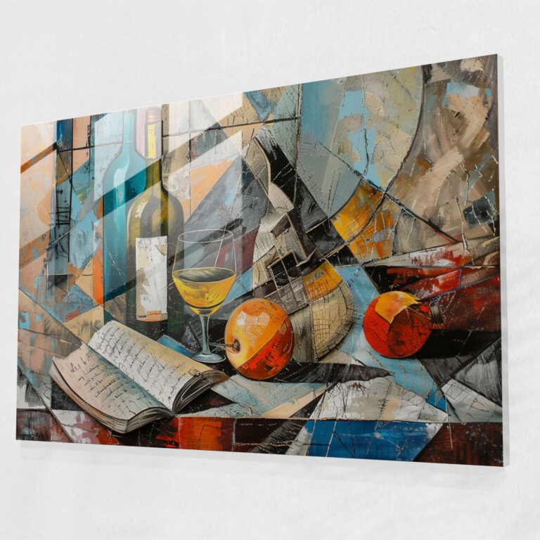 Pablo Picasso Glass Print - Pablo Picasso, Cubism, Modern Art, Glass Print
