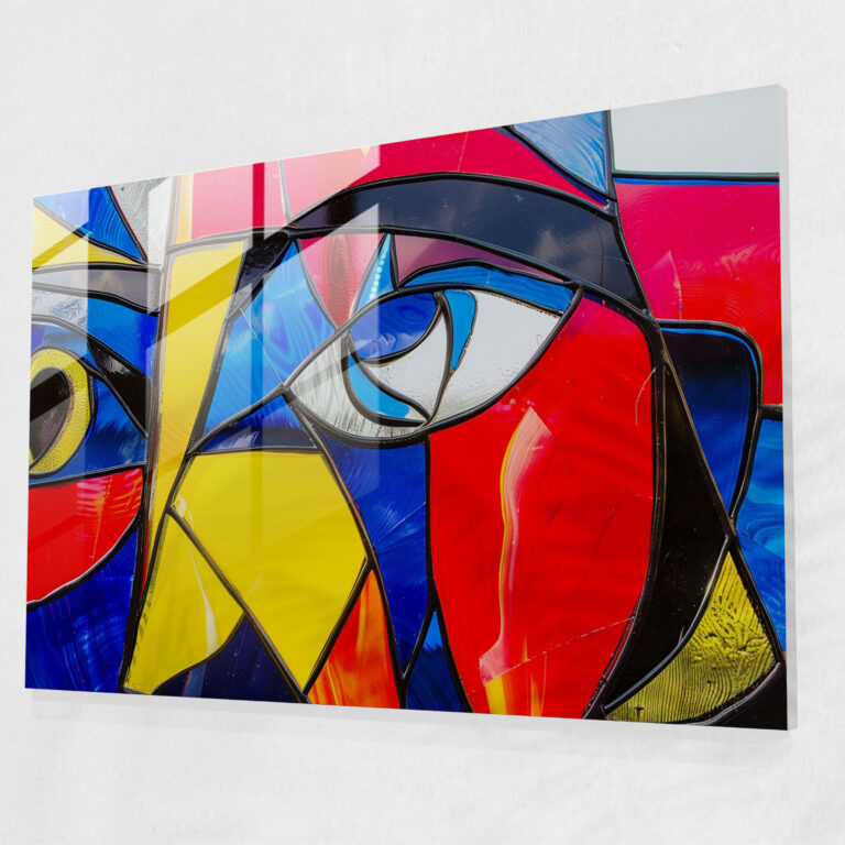 Pablo Picasso Glass Art - Bold Shapes - Pablo Picasso, Pablo Picasso, Abstract Art, Glass Art