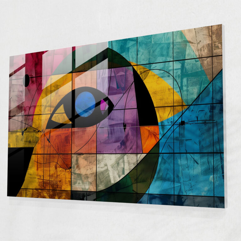Pablo Picasso Abstract Glass Print - Pablo Picasso, Glass Wall Art, Pablo Picasso, Modern Art