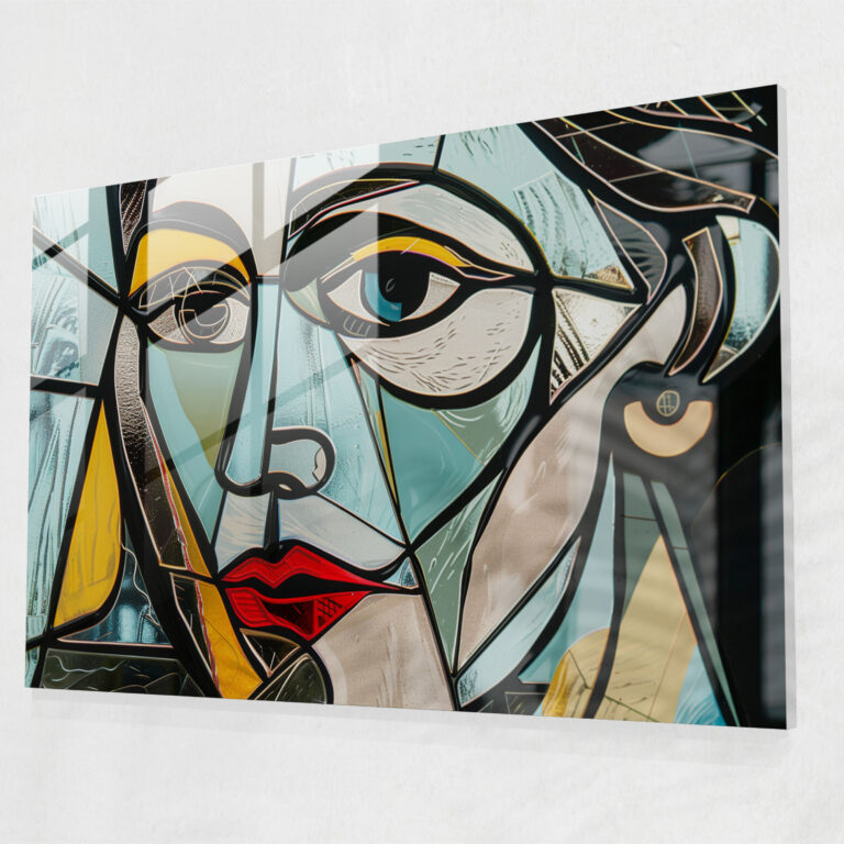 Pablo Picasso Cubist Glass Print - Pablo Picasso, Wall Decoration, Modern Art, Cubist Art