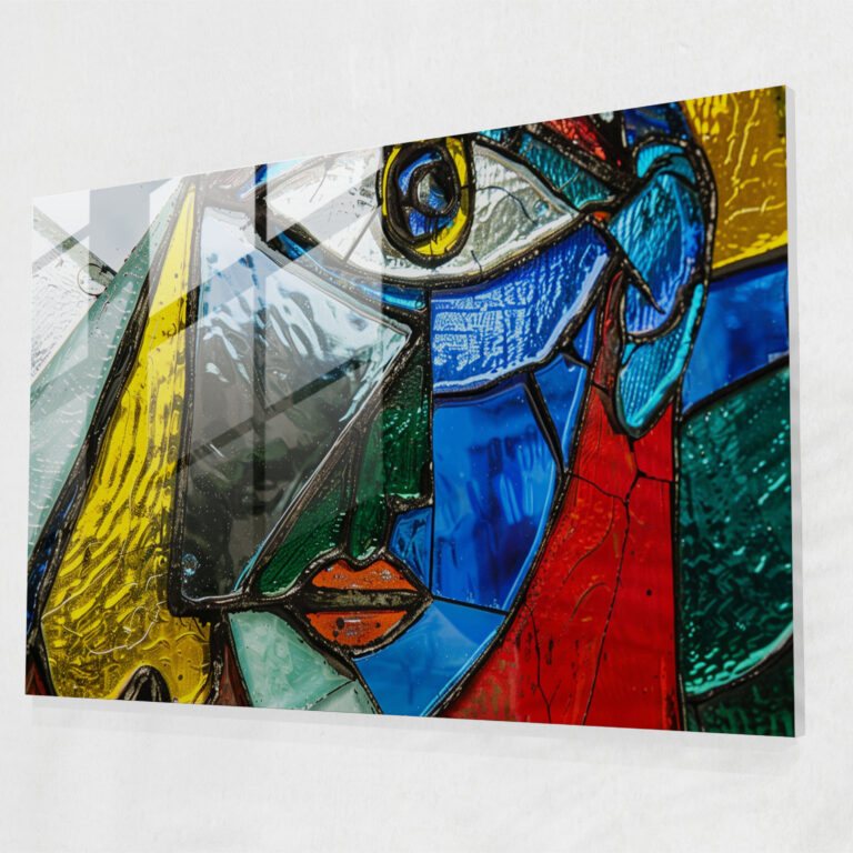 Pablo Picasso Modernist Glass Art - Pablo Picasso, Portrait Art, Glass Art, Contemporary Art