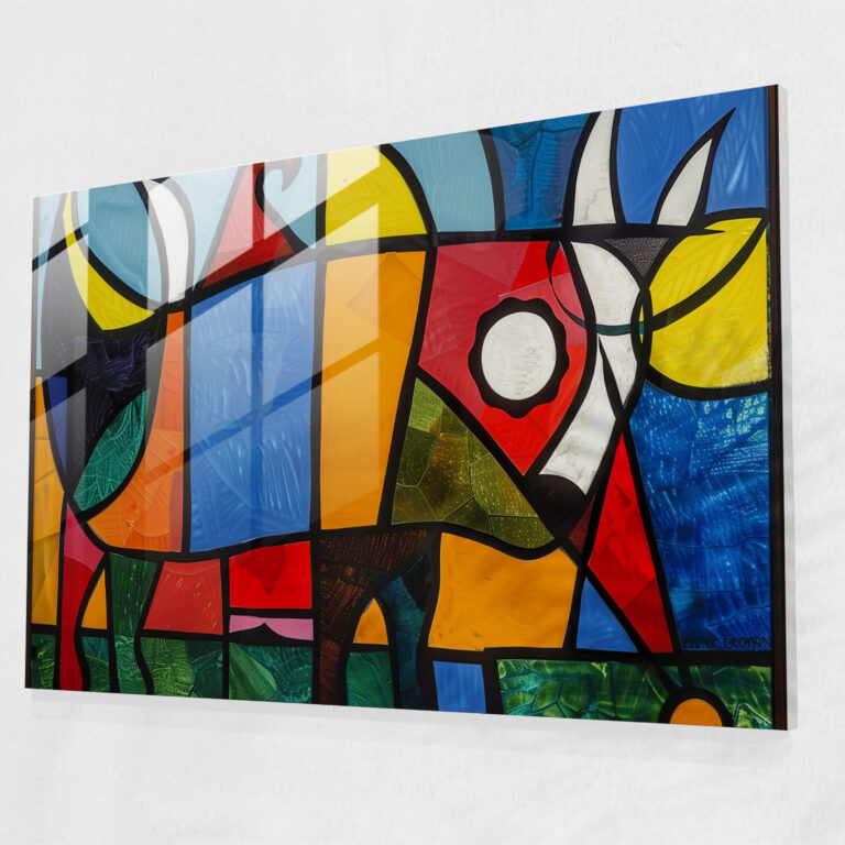 Pablo Picasso Animal Glass Print - Pablo Picasso, Glass Print, Glass Art, Home Decoration