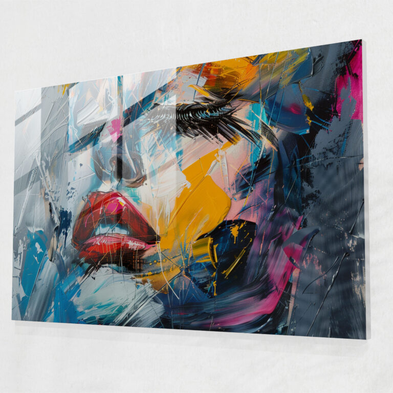 Pablo Picasso Bold Portrait Glass Wall Art - Pablo Picasso, Focal Point, Artistic Statement, Bold Brushstrokes